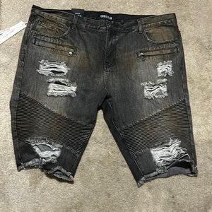 Embellish Detailed Denim Shorts (Las)